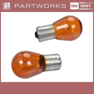 2x Bulbs Indicator for Porsche 924 944 With Clear Lights Orange