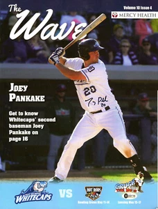 JOEY PANKAKE SIGNED WAVE PROGRAMM WEST MICHIGAN WHITECAPS TIGERS AUTOGRAMM - Bild 1 von 1