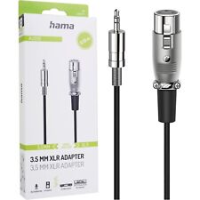 Hama Cable Adapter 3,5mm Jack - XLR Connector Microphone Keyboard Versärker
