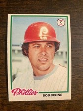 1978 OPC O-Pee-Chee #141 Bob Boone Philadelphia Phillies NRMT