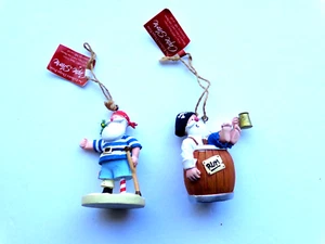 CABO ORILLA PIRATA Y LOROS Y PIRATA Y RON ÁRBOL DE NAVIDAD ADORNOS 2 PIEZAS. LOTE - Imagen 1 de 6