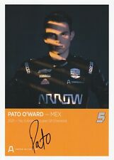 2021 PATO O'WARD signed INDIANAPOLIS 500 PHOTO CARD POSTCARD INDY CAR McLAREN SP