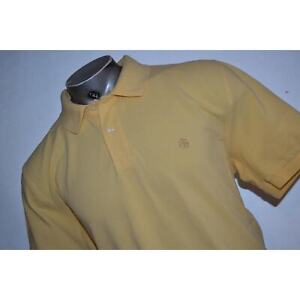 29046 Brooks Brothers Golf Pullover Yellow Cotton Size 2XL Mens Yellow Cotton