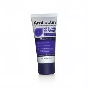 AmLactin KP Bumps Gone NO Rough Bumpy Skin Hydrating Cream 15% Lactic Acid 3oz - Picture 1 of 4