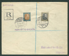 ICELAND 1902 Registered cover to Germany via Edinburgh