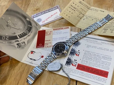 Papel de cuarzo Omega Seamaster Pre Bond Skin Diver 200 m vintage, etiqueta PLS LEER Foto 1 de 4