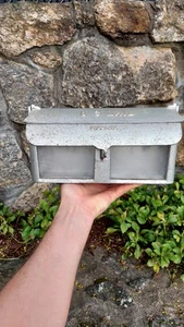 Vintage Solid Aluminum Simplex Mail Box, Wall Mount - Picture 1 of 9