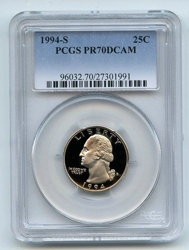 1994 S 25C Washington Quarter Proof PCGS PR70DCAM - Image 1 of 1