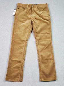 Polo Ralph Lauren Varick Slim Straight Pants Mens 31x30 Brown Corduroy Stretch - Picture 1 of 17