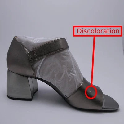 Vionic Chardonnay Women's Heeled Sandals - St Pewter Metallic Leat - "READ" - Image 1 of 4