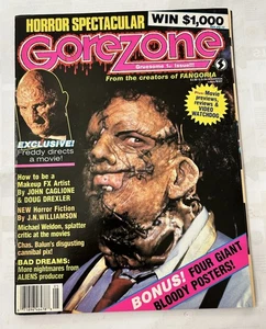 GoreZone Magazine #1 May 1988 Fangoria Horror Gore Zone Leatherface - Picture 1 of 4