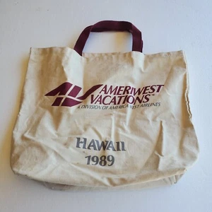 Vintage AMERIWEST VACATIONS HAWAII 1989 Vacation Beach Bag - Picture 1 of 12