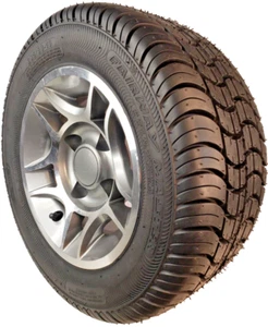 Golf Cart Tires Rims Wheels Lug Nuts 205/50-10 some Club Car model DOT- Set of 4 - Picture 1 of 24