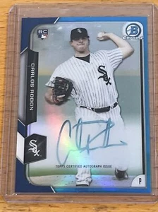 2015 Bowman Chrome BLUE REFRACTOR AUTO /150 Carlos Rodon Rookie RC Autograph 🔥 - Picture 1 of 2