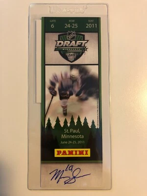 11-12 Panini Draft NHL Tickets MARK SCHEIFELE Autographed - Image 1 of 2