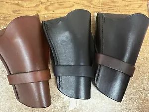 Cowboy Western Leder Waffenholster schwarz verziert handgefertigt Revolver Pistole-USA - Bild 1 von 3
