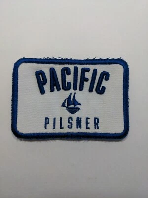 Pacific Pilsner Embroidered Sew On Patch Badge Western Brewing British Columbia - Image 1 of 4