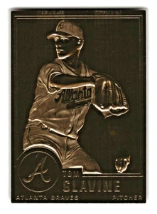 Tom Glavine Danbury Mint Gold Card #120 Braves No Plastic - Picture 1 of 2