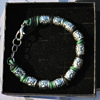 Armband Herren Sport Volley Volleyball Basketball Fußball Schwarz Grün - Bild 1 von 4