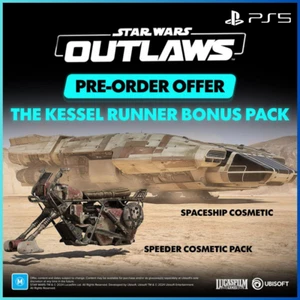 Star Wars Outlaws Pre-Order Bonus Code PS5 - EU & UK REGION (NO BASE GAME) - Picture 1 of 1