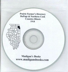 CD de granjero DuPage & Cook Cos Illinois IL directorio historia genealogía pradera pradera - Imagen 1 de 2