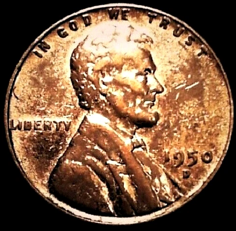 1950-D/D Lincoln Wheat Cent DDO RB Cover