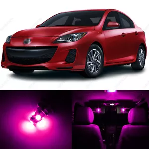 12 x Pink LED Interior Lights Package For 2010 - 2018 Mazda 3 MS3 + PRY TOOL - Bild 1 von 7