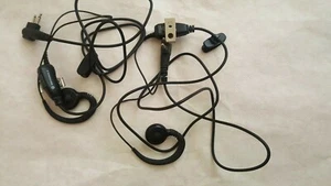 Set of 2 Motorola Earpiece, Black, 48 In. L, Swivel Ear Loop HKLN4424A - Picture 1 of 2