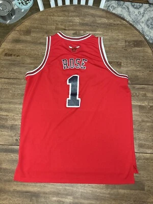 Adidas Authentic Derrick Rose Chicago Bulls Mens XL Jersey Stitched NBA - Image 1 of 4