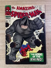 Amazing Spider-Man #41 (Marvel Comics) 1st appearance of Rhino Silver Age