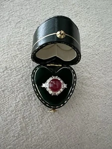 Art Deco Ruby Diamond Ring - Bild 1 von 7