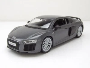 Audi R8 V10 Plus 2015 Gris Metálico Coche a Escala 1:24 Maisto - Imagen 1 de 9