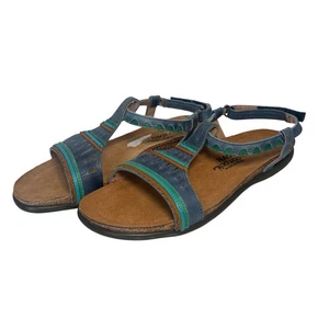 Naot Odelia Sandalen Freizeit Komfort Schuhe Leder perforiert blau Damen 7 - Bild 1 von 7