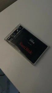 SanDisk Ultra 250GB 2.5" 3D SSD Solid State Hard Drive Sabrent USB 3.0 Enclosure - Picture 1 of 2