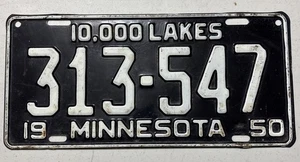 Matrícula Minnesota 1950 estado original - Imagen 1 de 2