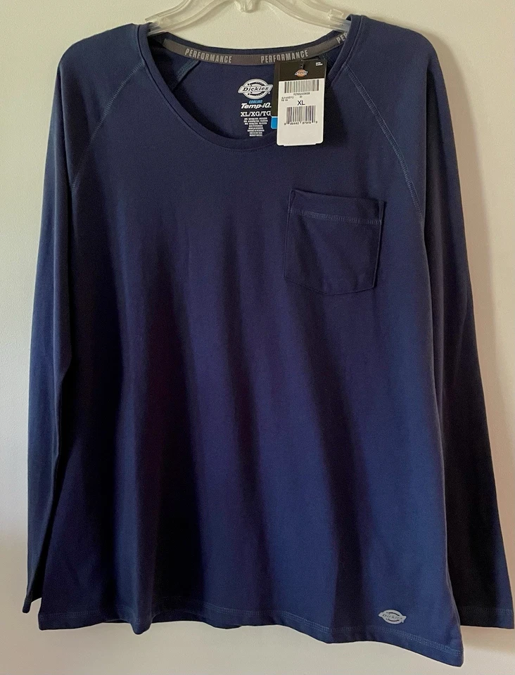 Dickies Women's Size XL Navy Performance Temp iQ Cooling Long Sleeve Shirt