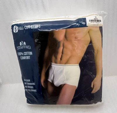 Paquete de 6 calzoncillos de corte completo para hombre JC Penney Stafford Comfort Collection 42 NUEVO Foto 1 de 4