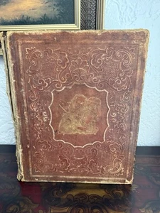 Antique Bible 1853 APOCRYPHA w Old New Testaments Jesper Harding Civil War Era - Picture 1 of 19