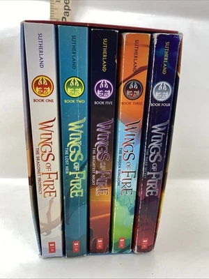 Wings of Fire 5 1-5 Books set By Tui T Sutherland Fantasy Fiction Book-D2 - Image 1 of 4
