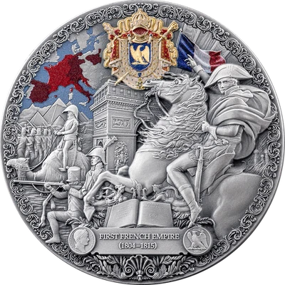 2025 Cameroon French Empire Legacy of Greatest Empires 2 oz 999 Silver Antique - Image 1 of 4