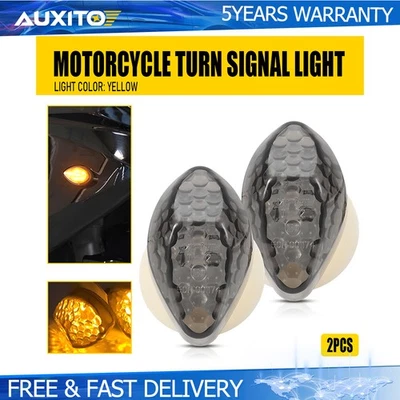 Señales de giro LED para luces ámbar universales Triumph Bonneville T100 2008-2024 Foto 1 de 4