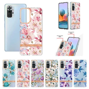 Custodia telefono squisita per Xiaomi Redmi Note 10 Pro serie fiori ed erba - Foto 1 di 7