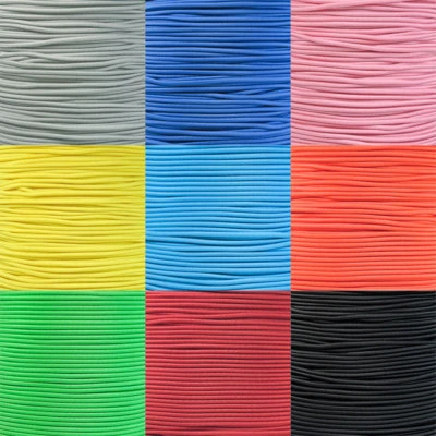 Reflective Shock Cord 1/8" Diameter Elastic Bungee Cord in Various Colors - Image 1 of 2