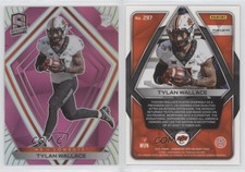 2021 Panini Chronicles Draft Picks Spectra Pink Tylan Wallace #297 Rookie RC