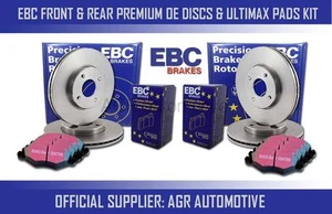 EBC FRONT + REAR DISCS AND PADS FOR MERCEDES-BENZ C-CLASS (W203) C200 TD 2003-07 - Picture 1 of 1