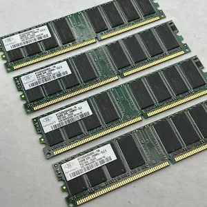NEW 4 pcs of 256MB DDR 1GB SDRAM PC2100 266 CL2 Nanya PC2100u 256 MB Ram - Picture 1 of 7