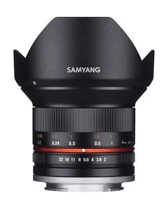 Samyang 12mm F2.0 High Speed Wide Angle Lens (Sony E Black) - Image 1 of 4