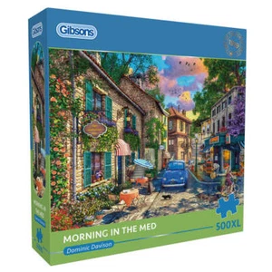 Gibsons Morning in the Med 500XL Jigsaw Puzzle Extra Large Pieces Adults Gift - Picture 1 of 8