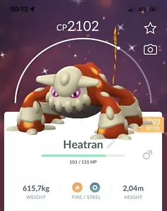 Glänzender Heatmor LUCKY TRADE Pokemon Trade Go Pokémon Geschenke Beschreibung lesen - Bild 1 von 1