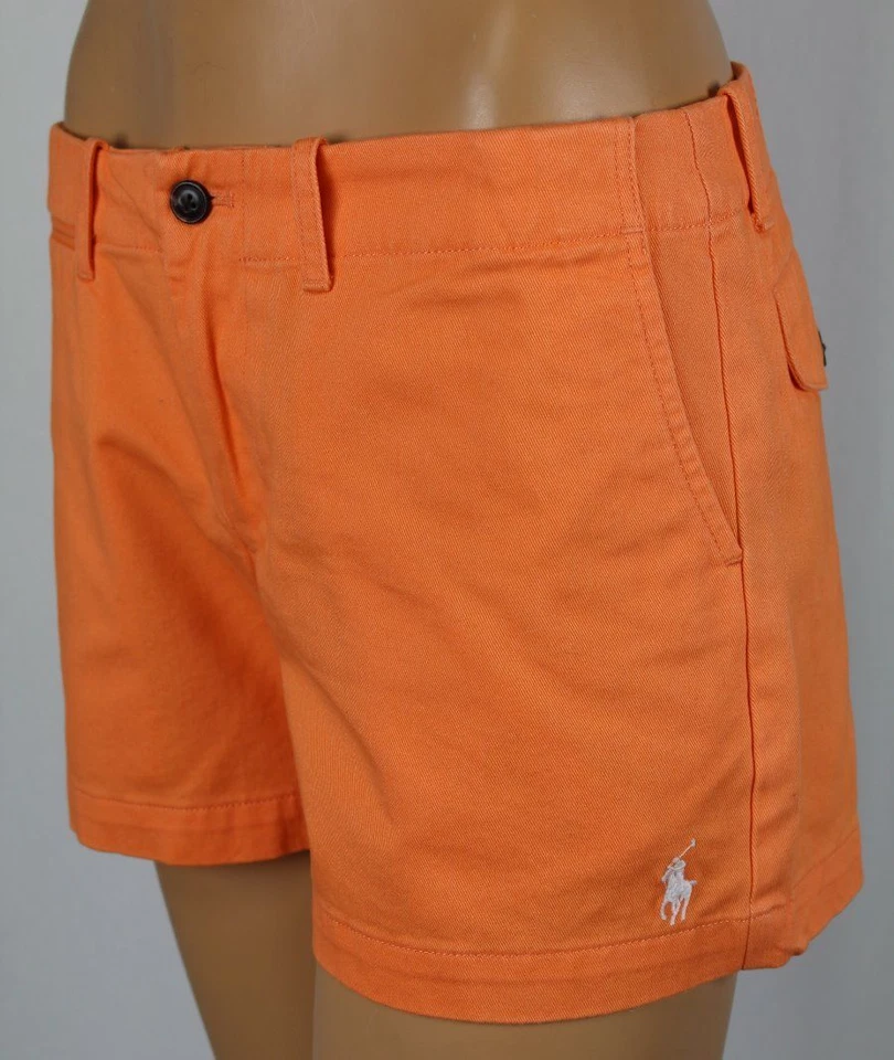 Ralph Lauren Sport Orange Shorts White Pony POLO Logo NWT - Image 1 of 2